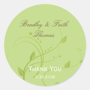 Adesivo Favor Russo De Casamento Floral De Paisley Natural