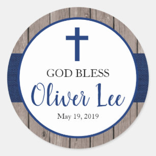 Adesivo Favor rústico de serapilheira & de madeira do