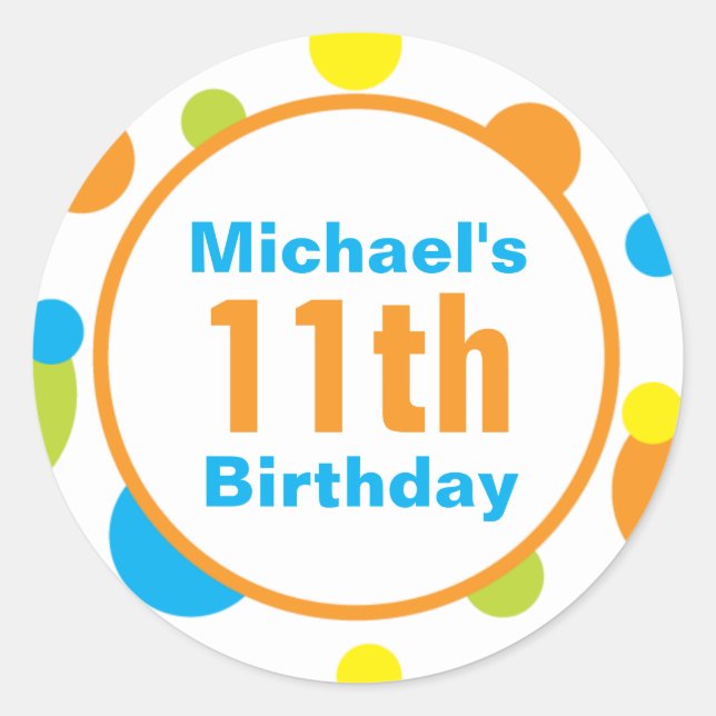 Adesivo Favor Sticker - Diversão do Sol (Frente)