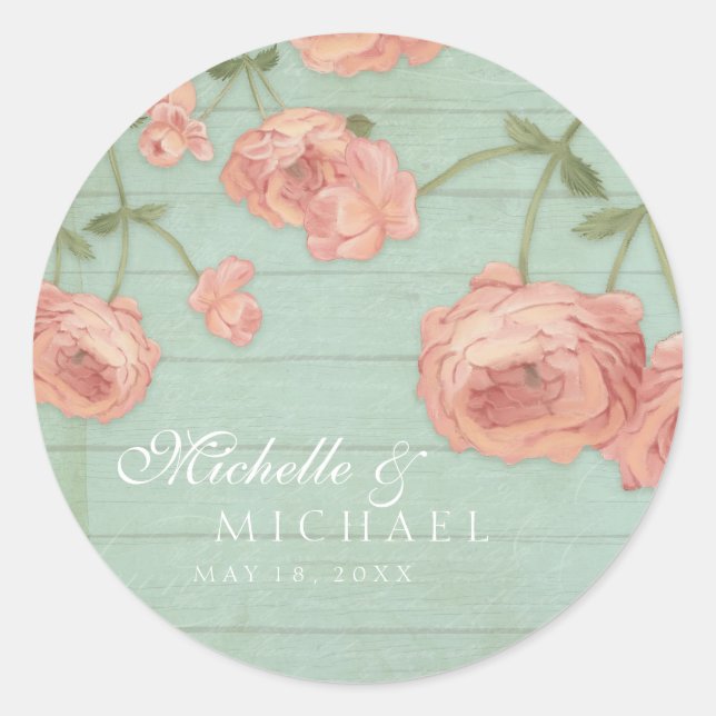 Adesivo Favor Stickers Chá de panela Blush Peach Rosa (Frente)