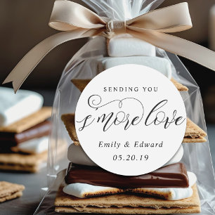 Adesivo Favor Wedding personalizado amor de S'more da