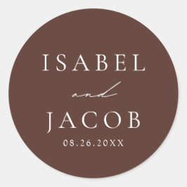 Adesivo Favores De Casamento SYDNEY Espresso Brown