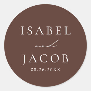 Adesivo Favores De Casamento SYDNEY Espresso Brown