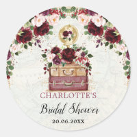 Favores do Chá de panela Floral Viagem Flush Burgu