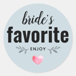 Adesivo Favorito da Noiva Presente de Casamento