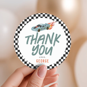 Adesivo Favorito de segundo aniversário de Corrida Rápida 