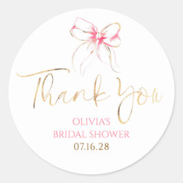 Adesivo Favoritos Arco Rosa Chic Noiva Shower Obrigado 