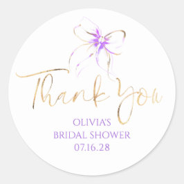Adesivo Favoritos Arco Roxo Chic Bridal Shower Agradecimen