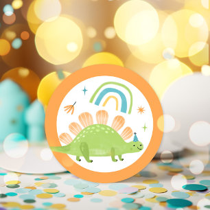 Adesivo Favoritos da Festa de aniversário do Dinossauro do