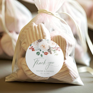 Adesivo Favoritos de agradecimento para casamento de inver
