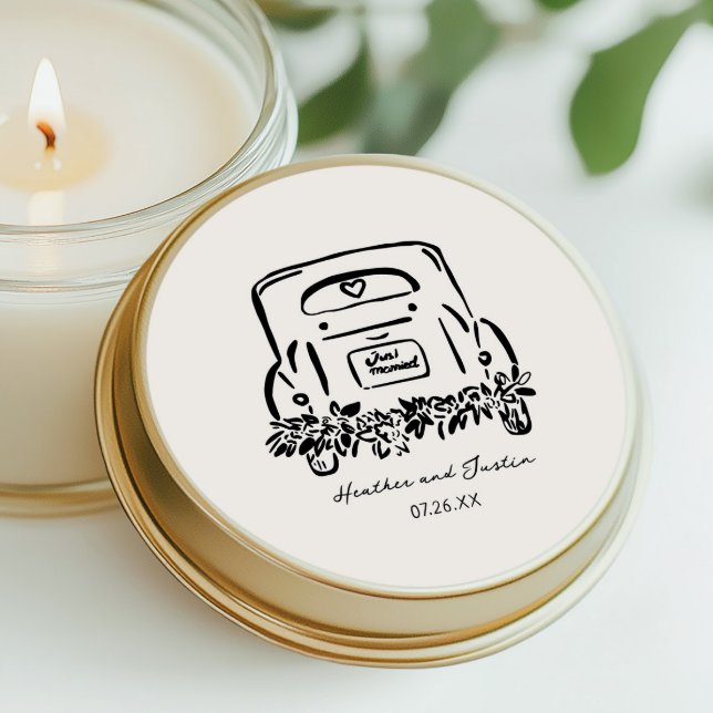 Adesivo Favoritos de Casamento Personalizado de Carro rece (Criador carregado)