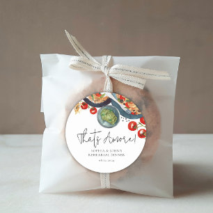 Adesivo Favoritos de Comida Italiana Aquarela That's Amore