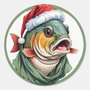 Adesivo Favoritos Engraçados de Natal Animal - Carpa 1