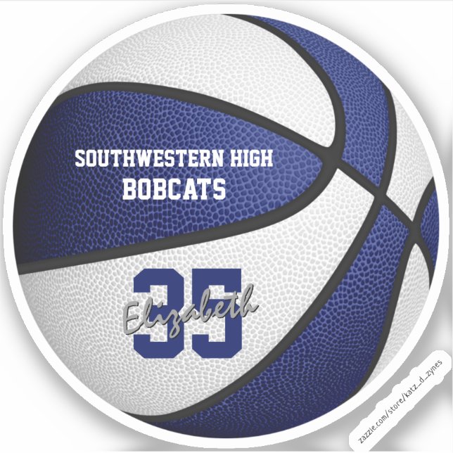 Adesivo favoritos para festas da equipe de basquetebol bra (Frente)