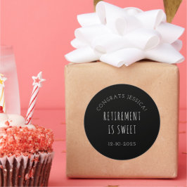 Adesivo Favoritos para festas de aposentadoria personaliza