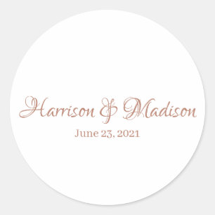 Adesivo Favoritos personalizados de casamento com guião r