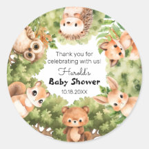 Favoritos personalizados do Chá de fraldas Woodlan
