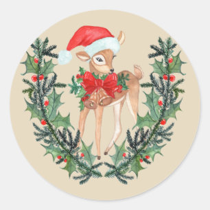 Adesivo Fawn Wreath