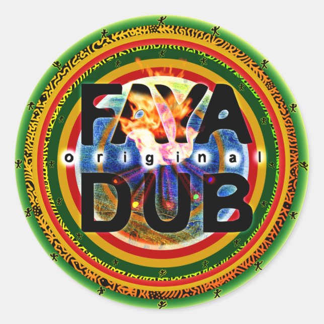 Adesivo Faya Dub Stickers (Frente)