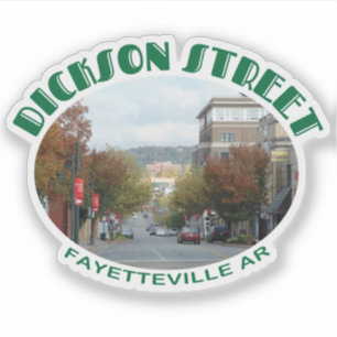 Adesivo Fayetteville Arkansas Dickson Street com fotografi