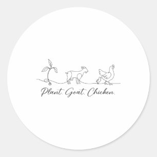 Adesivo Fazenda Animal Fazendeiro Cabra Galinha Planta Sen