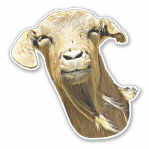 Adesivo Fazenda bobo De Cabra Arte Animal