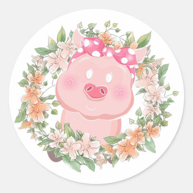 Adesivo Fazenda de animais Ideia de mulheres Meninas Flore (Frente)