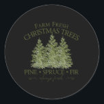 Adesivo Fazenda Fresca Árvores de Natal Pinheiras Pinheira<br><div class="desc">Fazenda Fresca Árvores de Natal Pinheiras Pulverizar Fir Sempre Fresco De Natal</div>