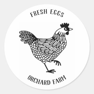 Adesivo Fazenda Hen Ovo