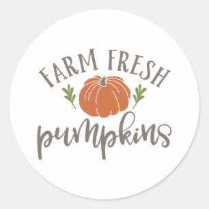 Adesivo Fazendas Frescas De Pumpkins Caindo Itens De Probl