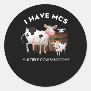Adesivo Fazendeiro De Vacas Leiteiras Tenho Síndrome MCS M