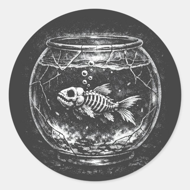Adesivo "Fazendo Bem" - Peixe Dourado por BurnsInHell (Frente)