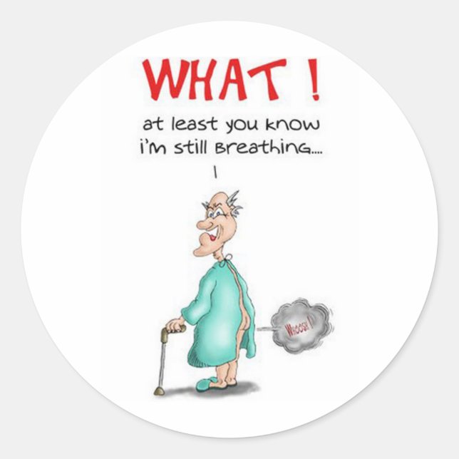 Adesivo Fazendo Fartura de Velho (Frente)