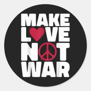 Adesivo Fazer Amor Não Guerra