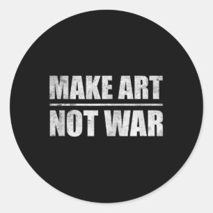 Adesivo Fazer Arte Não Guerra