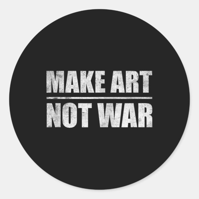 Adesivo Fazer Arte Não Guerra (Frente)