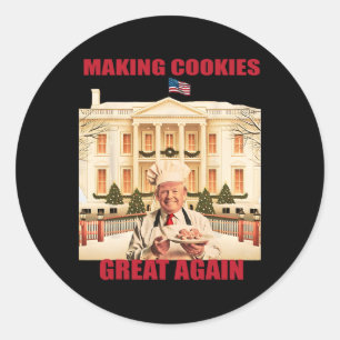 Adesivo Fazer Cookie Excelente Novamente Engraçado Trump L
