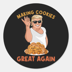 Adesivo Fazer Cookie Excelente Novamente Engraçado Trump T