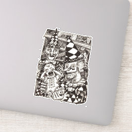 Adesivo Fazer do Homem, por Brian Benson, Vinyl Sticker