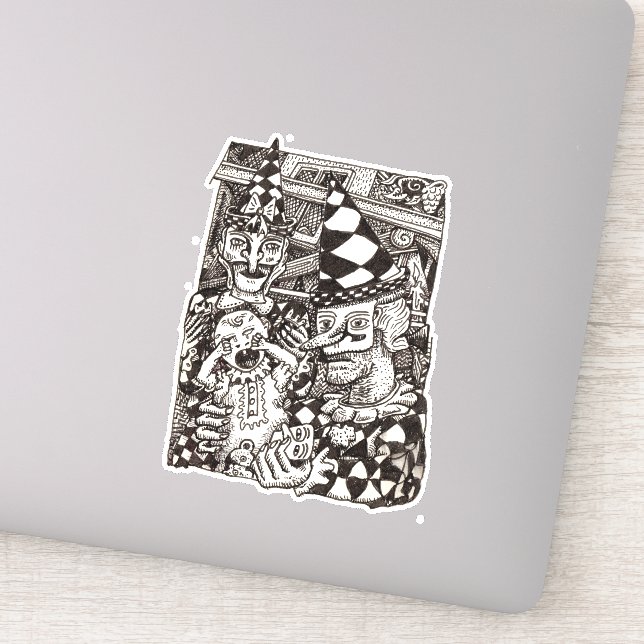 Adesivo Fazer do Homem, por Brian Benson, Vinyl Sticker (Detalhe)