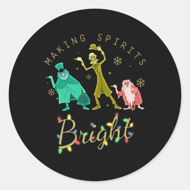 Adesivo Fazer Espíritos Brilhantes Natal Retro Groovy Chri (Frente)