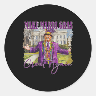 Adesivo Fazer Excelente Mardi Gras Novamente Trump Miçanga