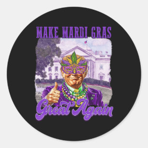 Adesivo Fazer Excelente Mardi Gras Novamente Trump Miçanga