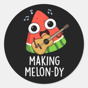 Adesivo Fazer Melon-dy Funny Melon Pun Dark BG