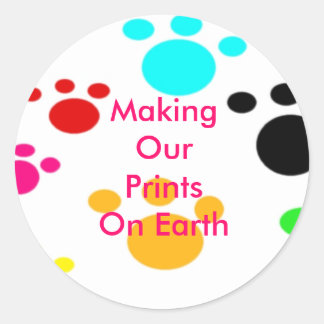Adesivo Fazer Nossas Impressões No Earth Sticker