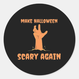 Adesivo Fazer o Halloween Assustar Novamente Zombie Trumpk