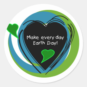 Adesivo Fazer Todos os Dias o Dia da Terra