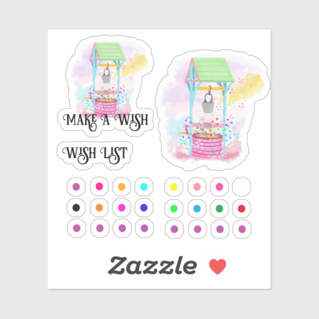 Adesivo fazer um desejo (Folha)