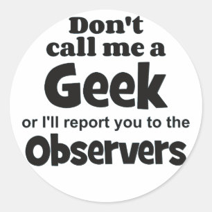 Adesivo FB dos observadores do geek