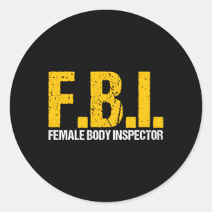 Adesivo Fbi Female Body Inspetor Acronym Novelty Collecto